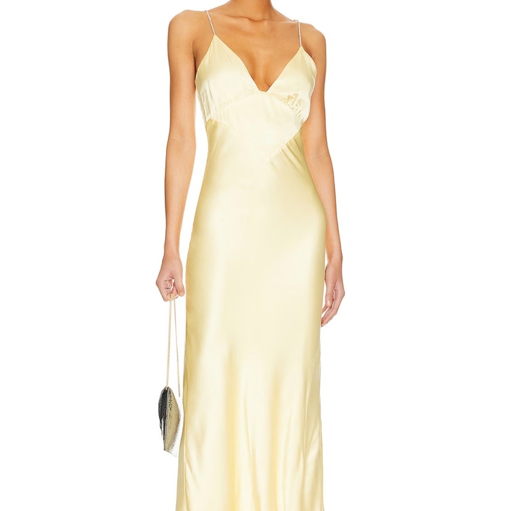 Bardot capri sleeveless diamonte encrusted strap slip dress